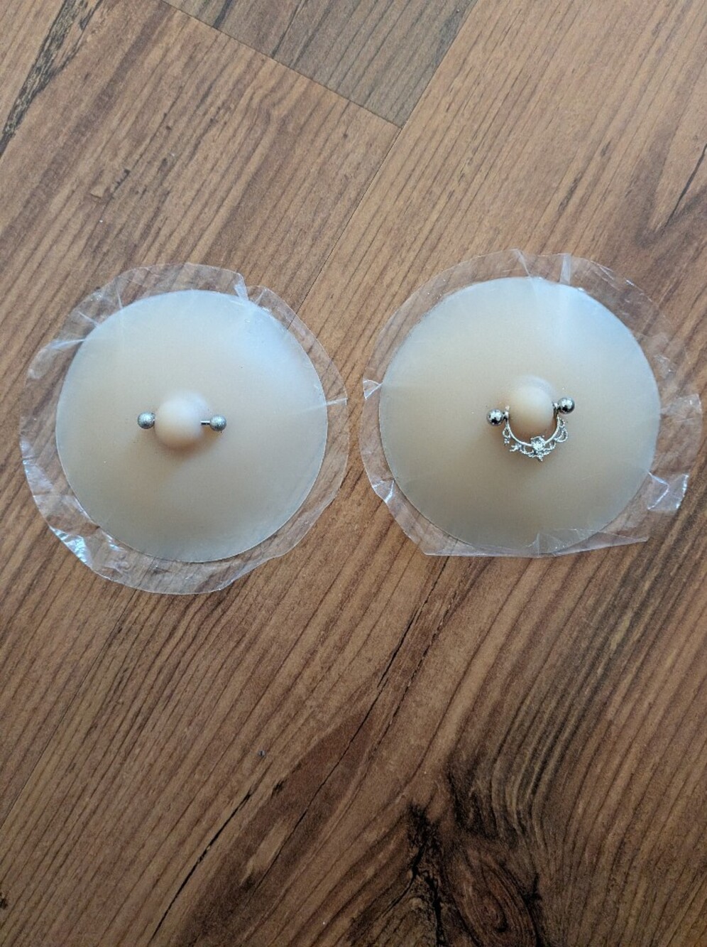 New Reusable Silicone Nipples Cover With Piercing On It